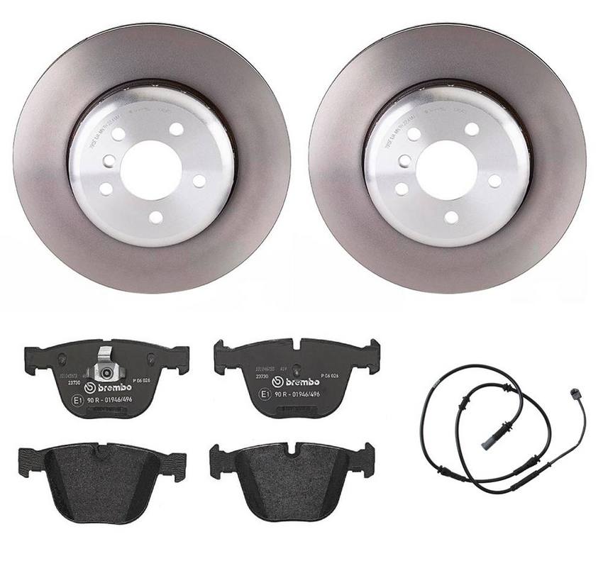 Brembo Brakes Kit - Pads and Rotors Rear (345mm) (Low-Met)